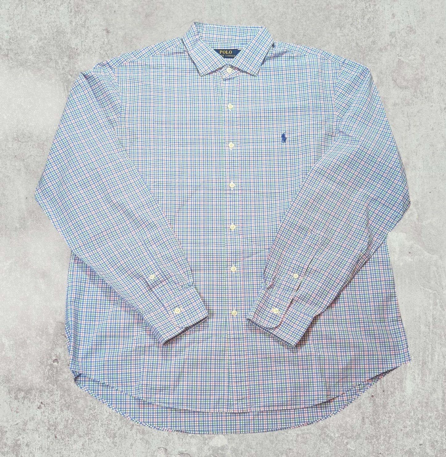 Ralph Lauren Men's Check Shirt - Blue - Size XL