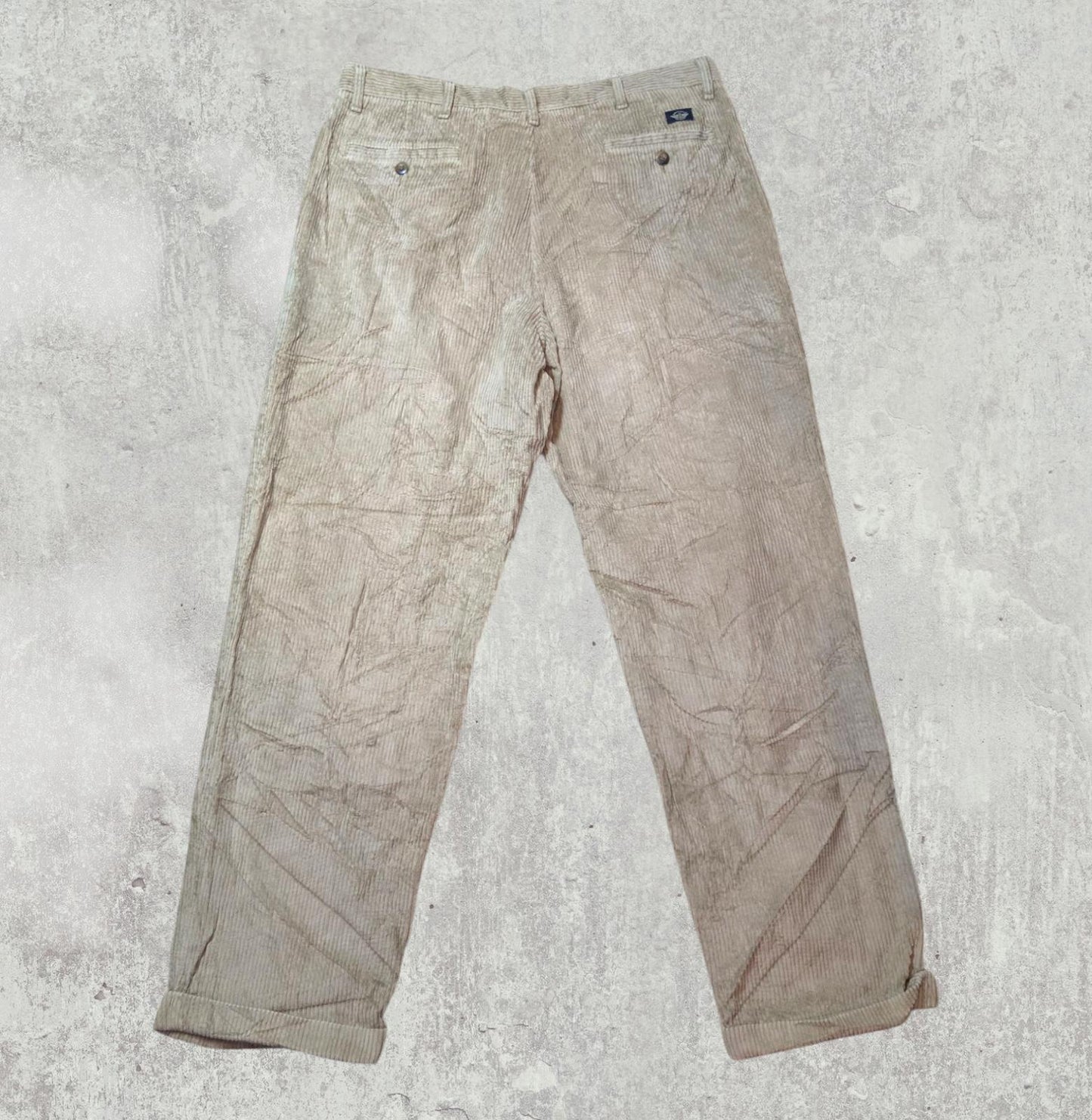 Dockers Men's Corduroy Trousers - Tan - Size 38W 32L