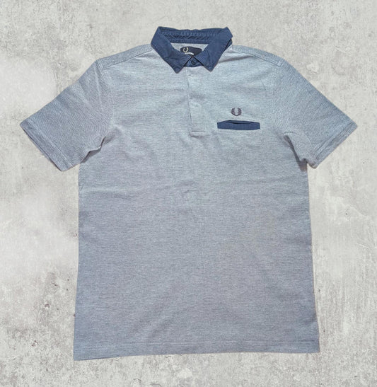 Fred Perry Men's Polo T Shirt - Blue - Size Medium