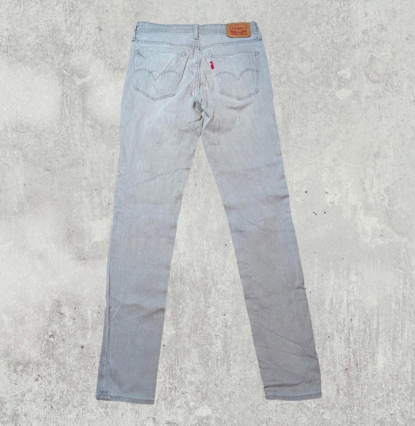 Levi's Women's 711 Skinny Jeans - Grey - Size 26W 32L