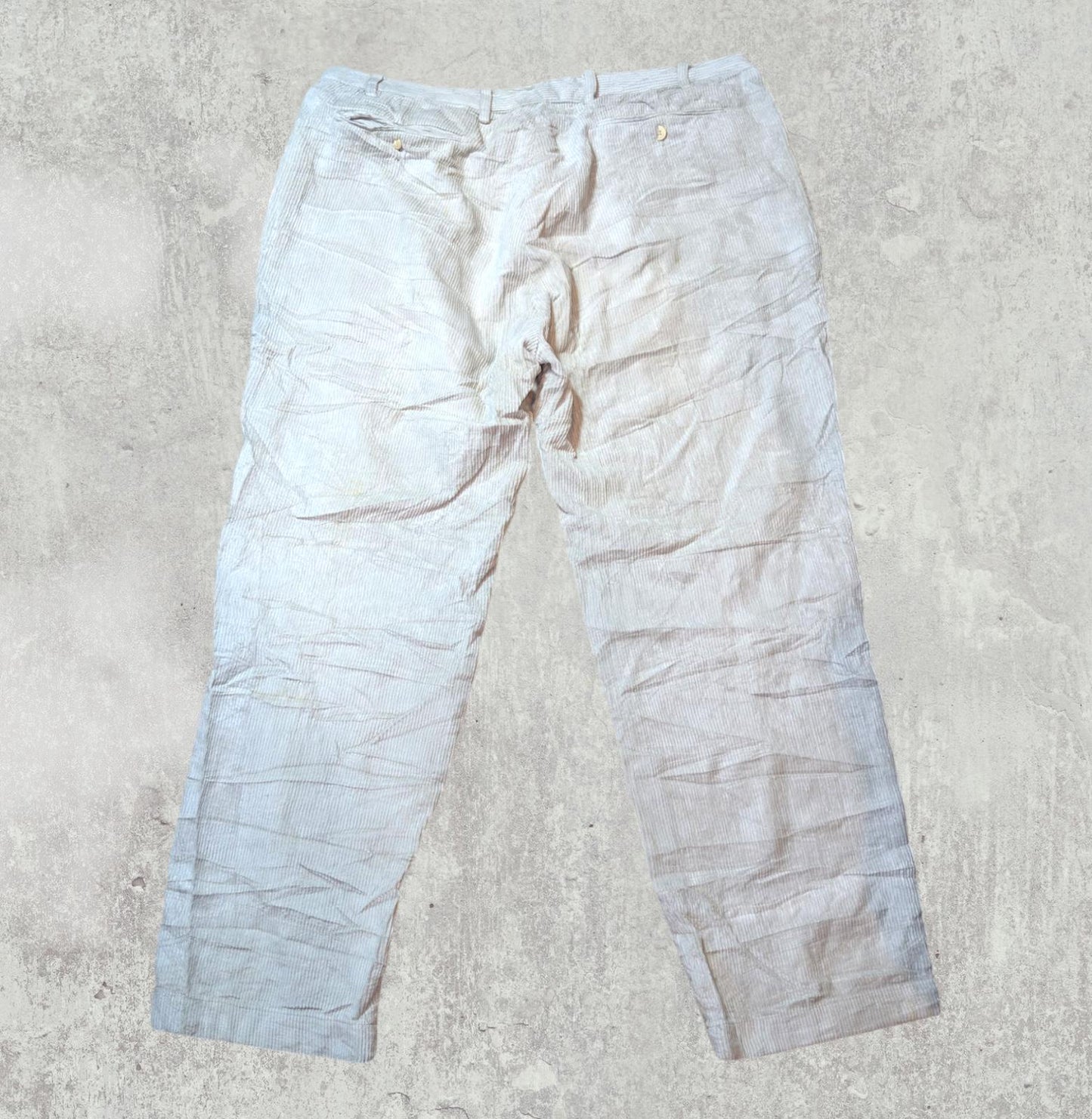 Nautica Men's Corduroy Trousers - Beige - Size 38W 32L