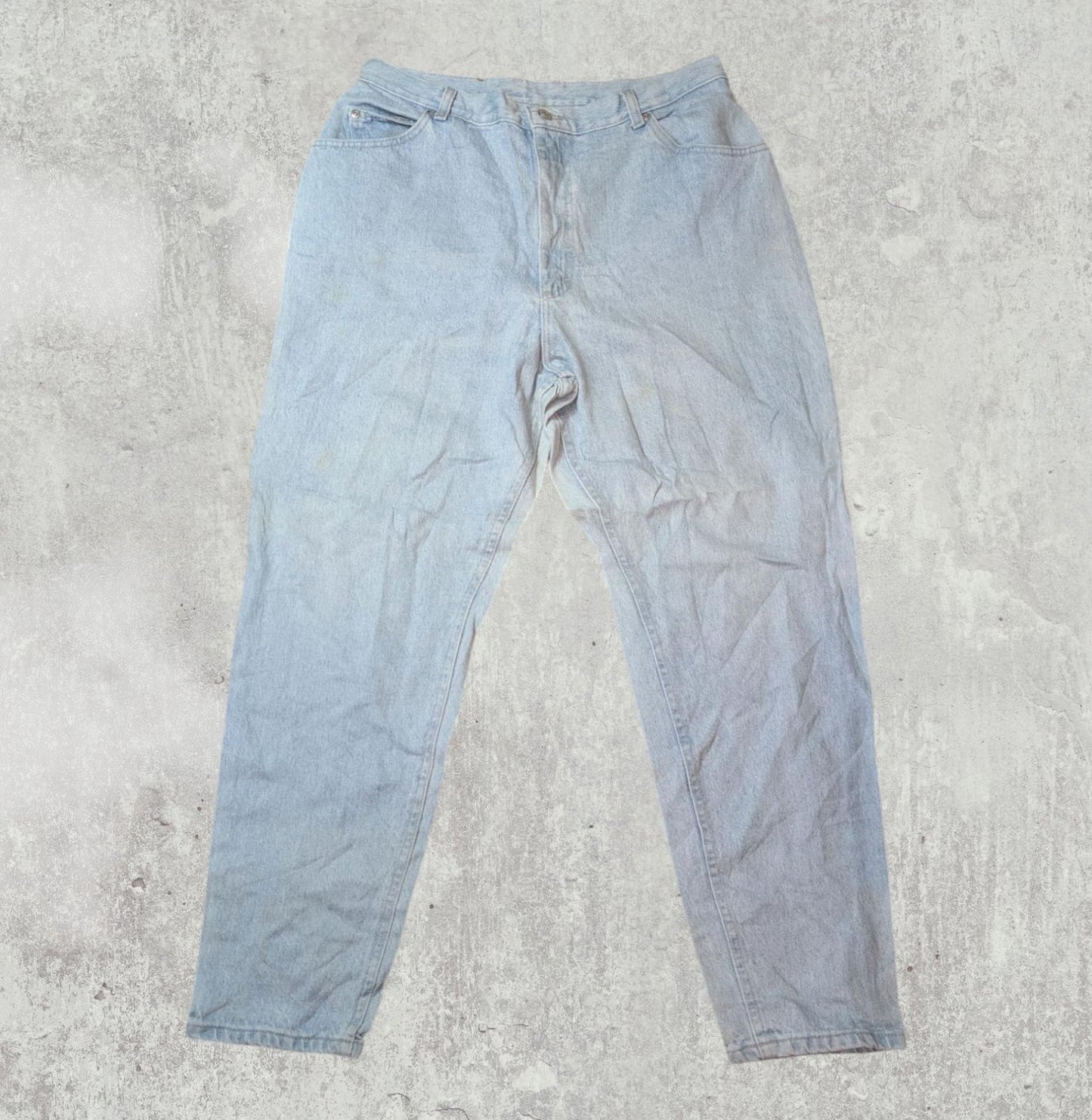 Lee Women's Straight Jeans - Blue - Size 34W 29L