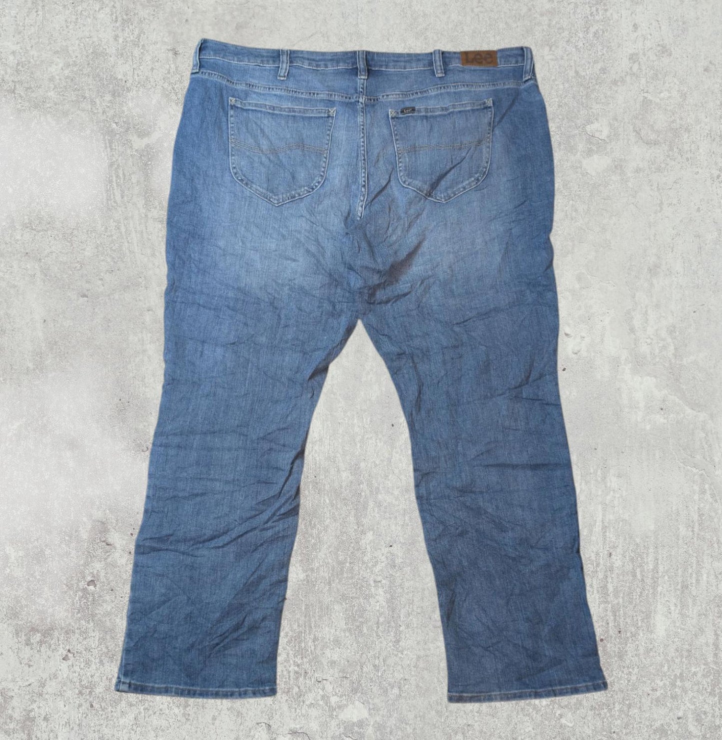 Lee Women's Straight Jeans - Blue - Size 44W 29L