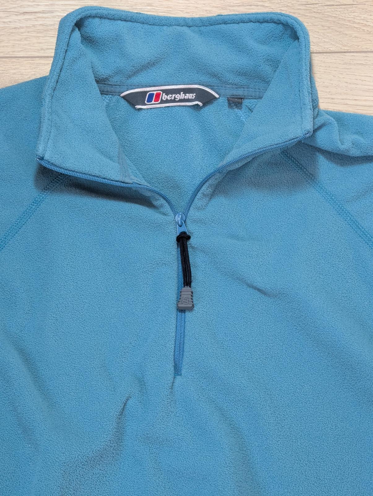 Berghaus Women's 1/4 Zip Fleece Jumper - Green - Size 10