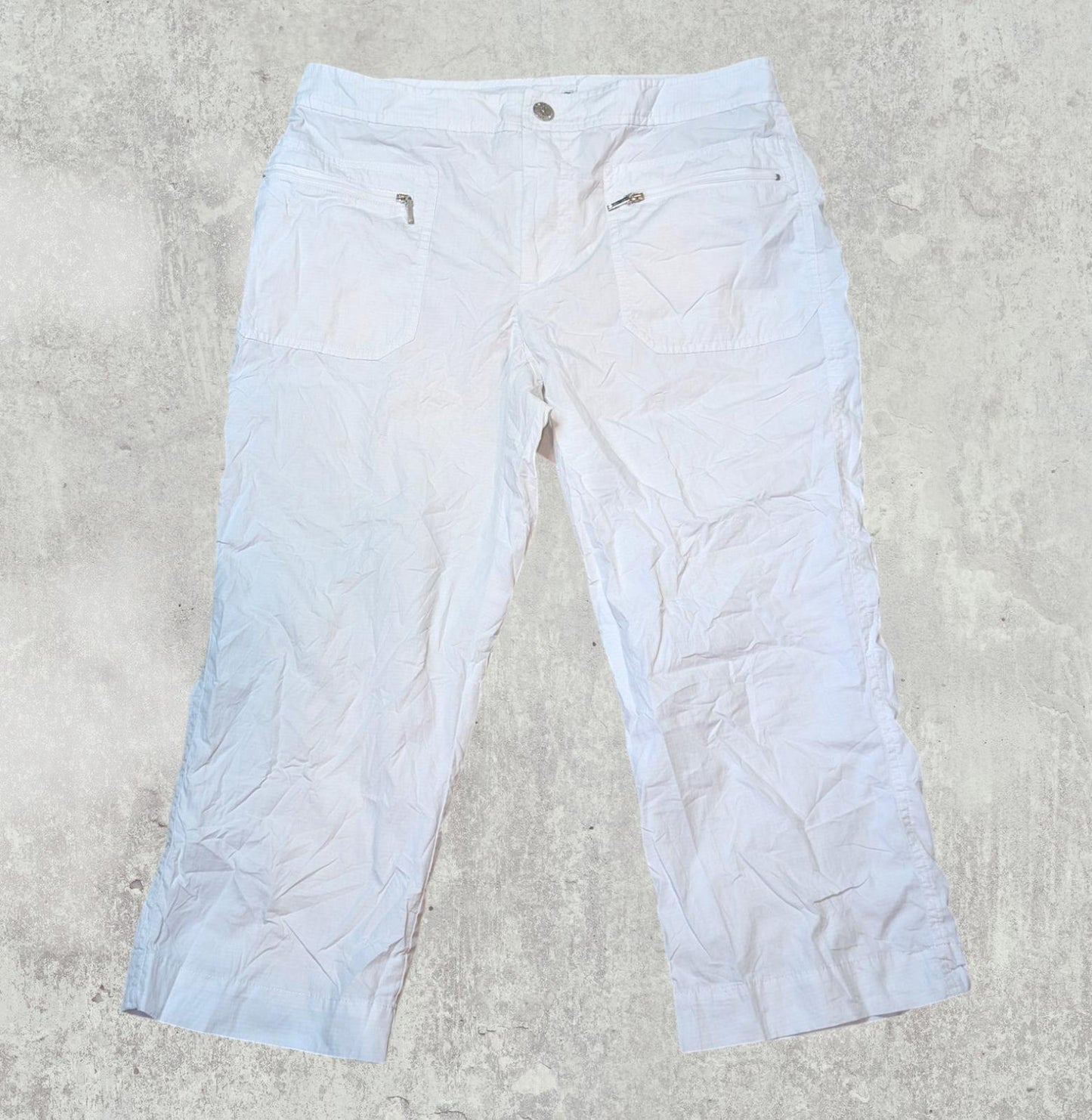 Lauren Ralph Lauren Women's Capri Trousers - White - Size 30W 20L