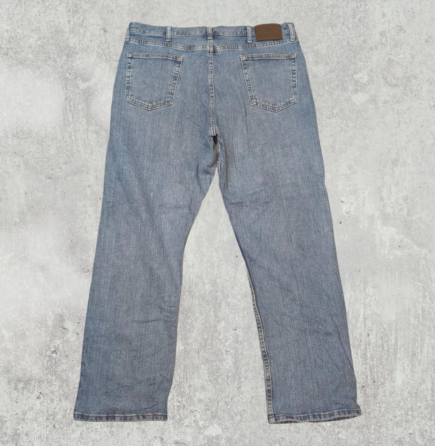 Wrangler Men's Relaxed Straight Jeans - Blue - Size 38W 30L