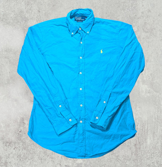 Ralph Lauren Men's Custom Fit Shirt - Green - Size Small