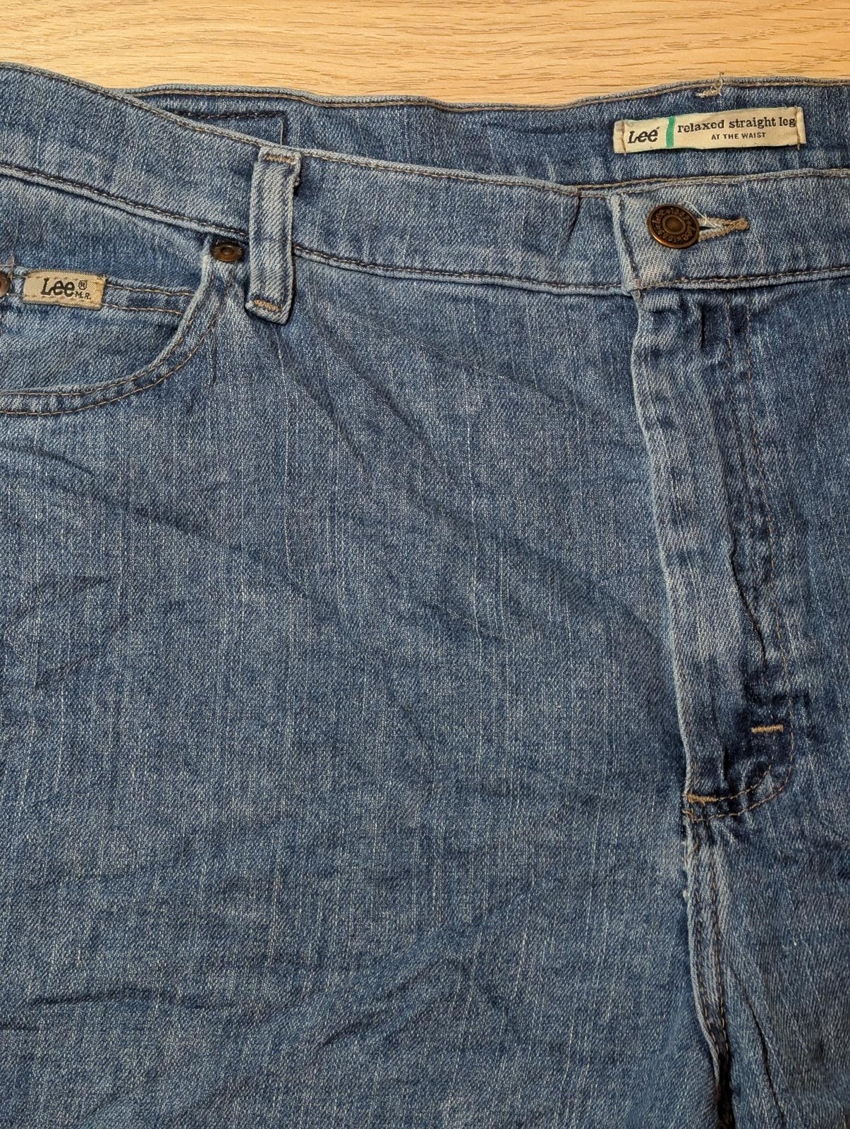 Lee Women's Relaxed Straight Jeans - Blue - Size 36W 31L