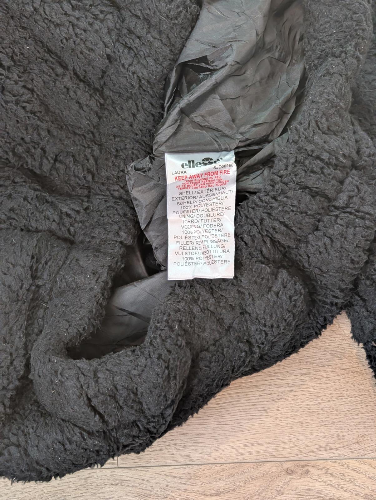 Ellesse Women's Puffer Fleece Jacket - Black - Size 6