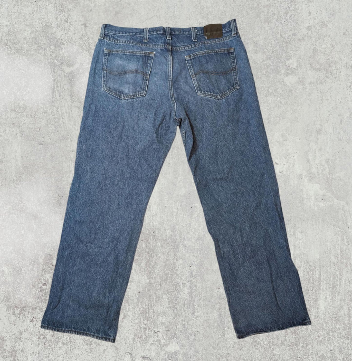 Lee Men's Regular Fit Straight Jeans - Blue - Size 38W 30L