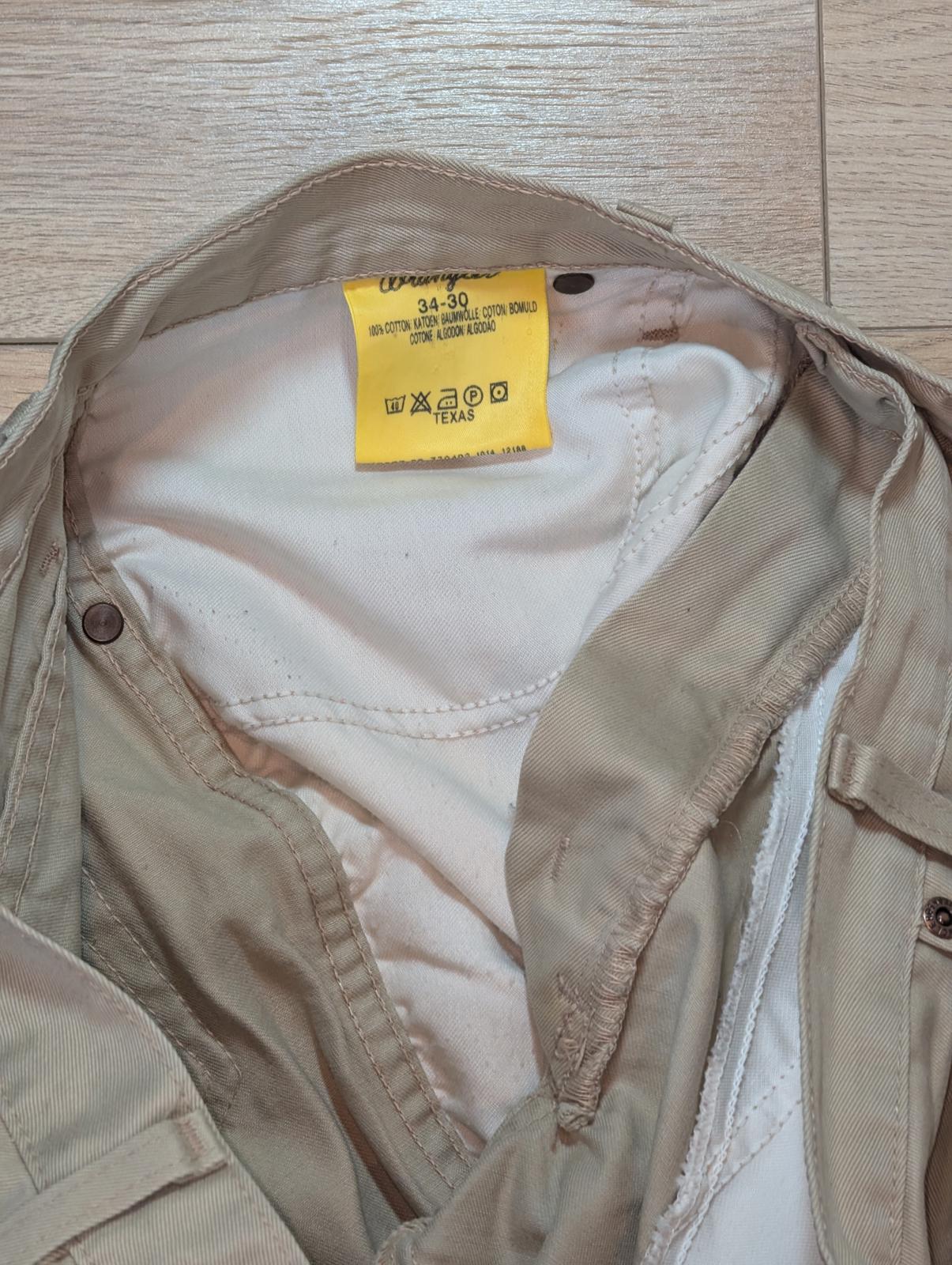 Wrangler Men's Texas Chino Trousers - Tan - Size 34W 30L