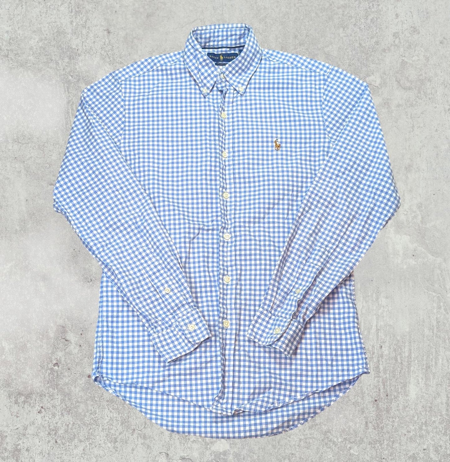 Ralph Lauren Men's Classic Fit Check Shirt - Blue - Size XS