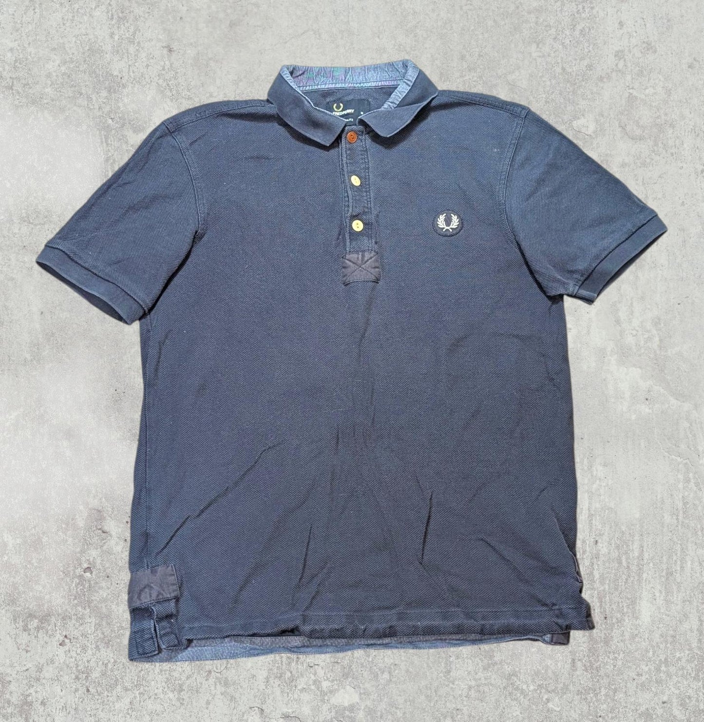 Fred Perry Men's Slim Fit Stockport Polo T Shirt - Navy - Size Medium
