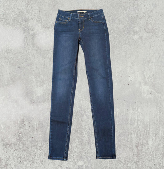 Levi's Women's 710 Super Skinny Jeans - Blue - Size 26W 30L