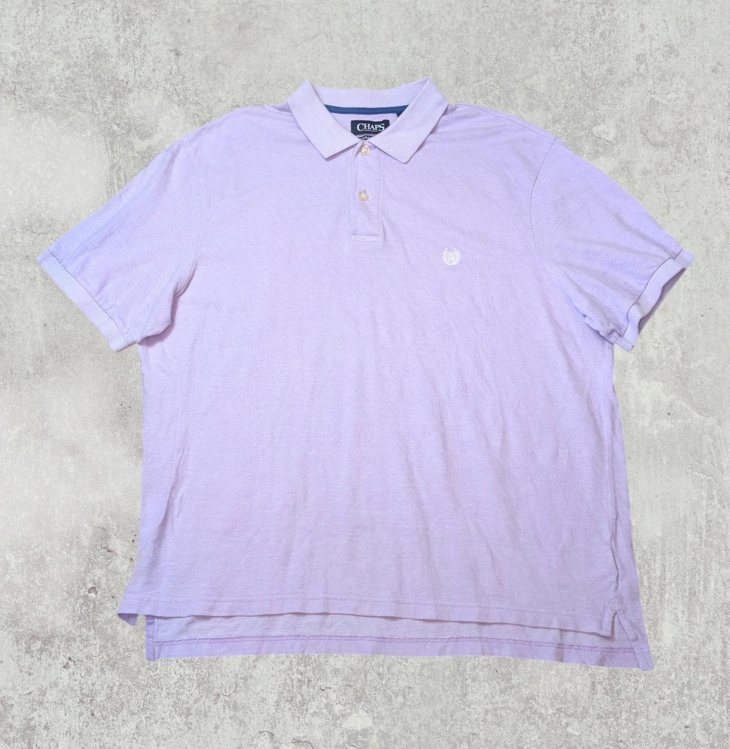 Chaps Men's Natural Stretch Polo T Shirt - Purple - Size XL