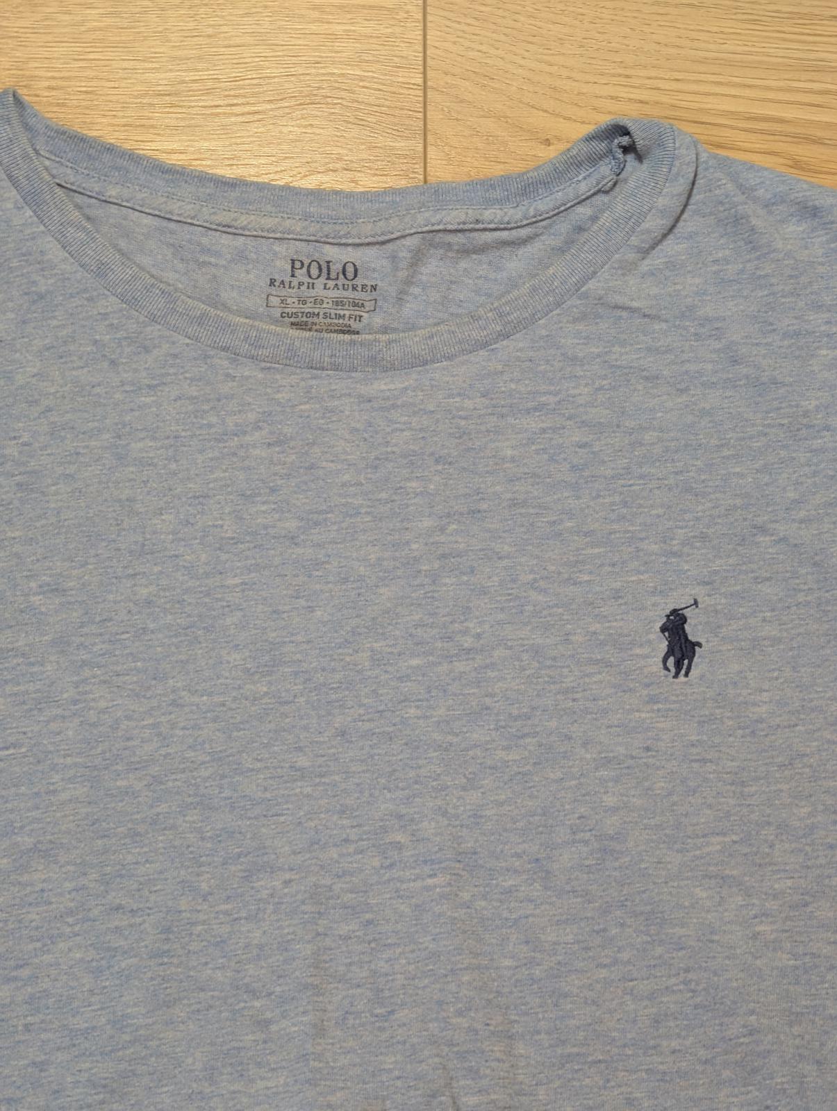 Ralph Lauren Men's Custom Slim Fit T Shirt - Blue - Size XL