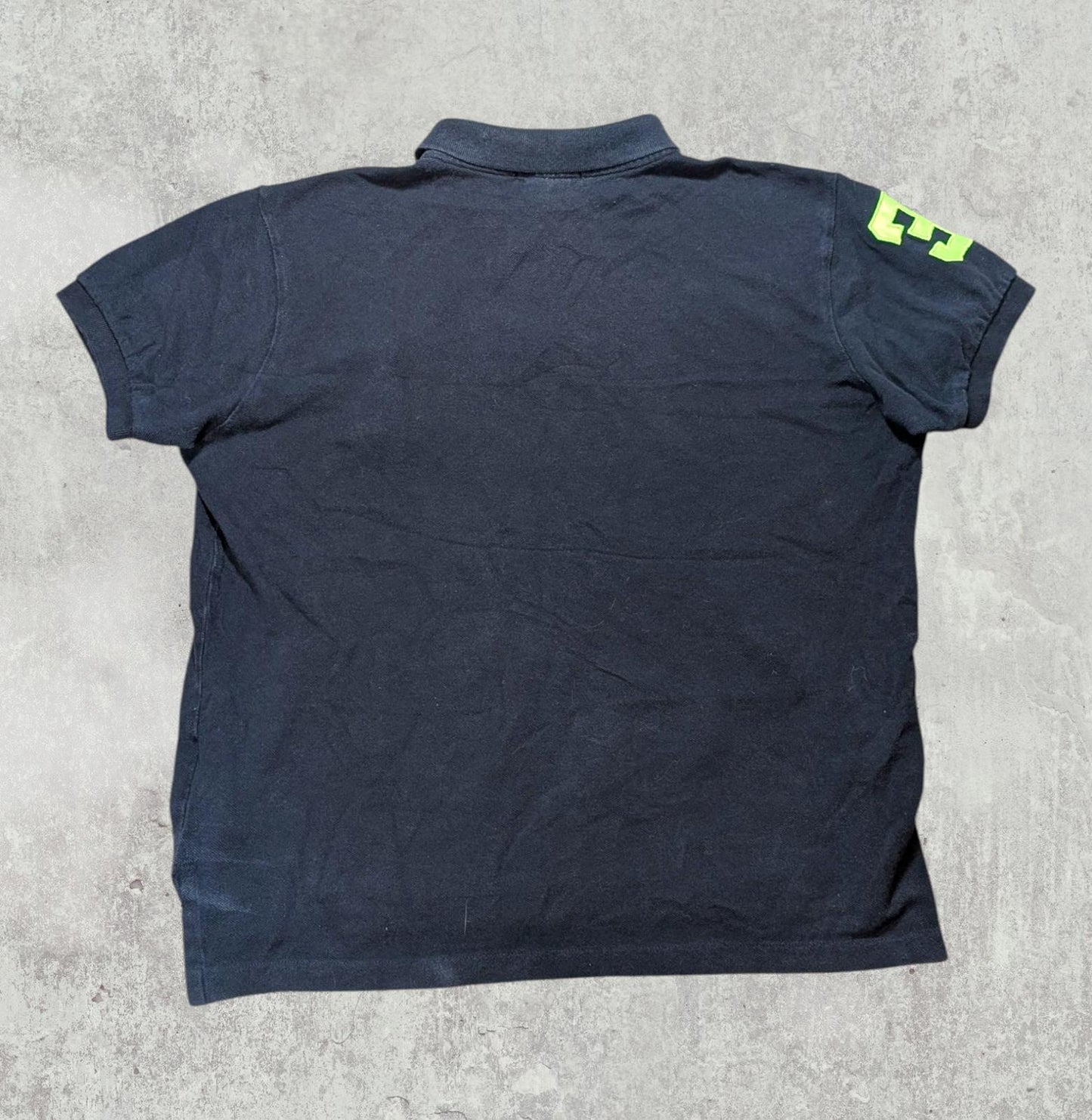 Ralph Lauren Men's Custom Fit Big Pony Polo T Shirt - Navy - Size Medium