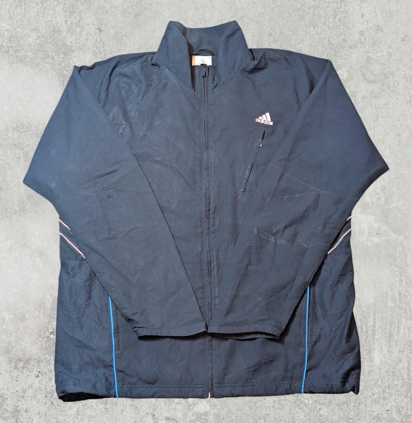 Adidas Men's Track Jacket - Navy - Size Medium