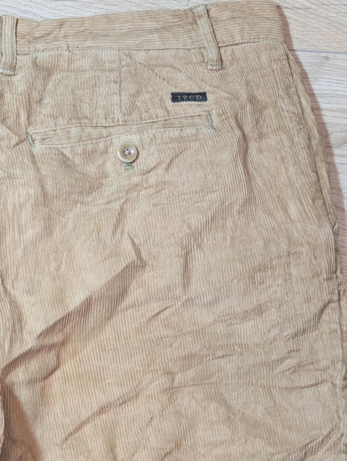 Izod Men's Corduroy Trousers - Sand - Size 36W 29L