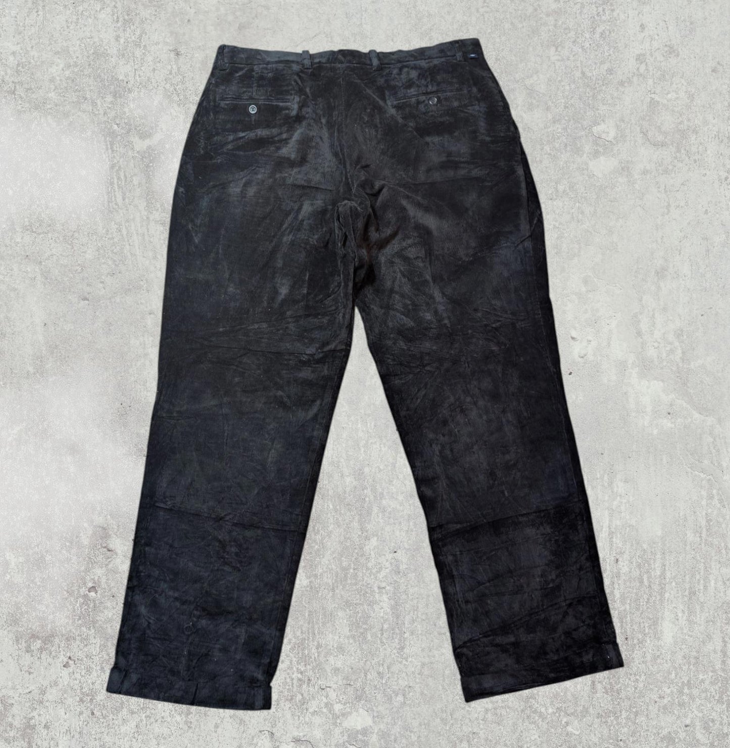 Dockers Men's Corduroy Trousers - Black - Size 38W 32L