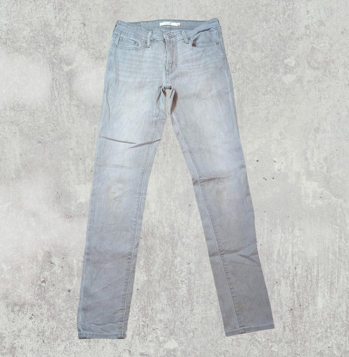 Levi's Women's 711 Skinny Jeans - Grey - Size 26W 32L