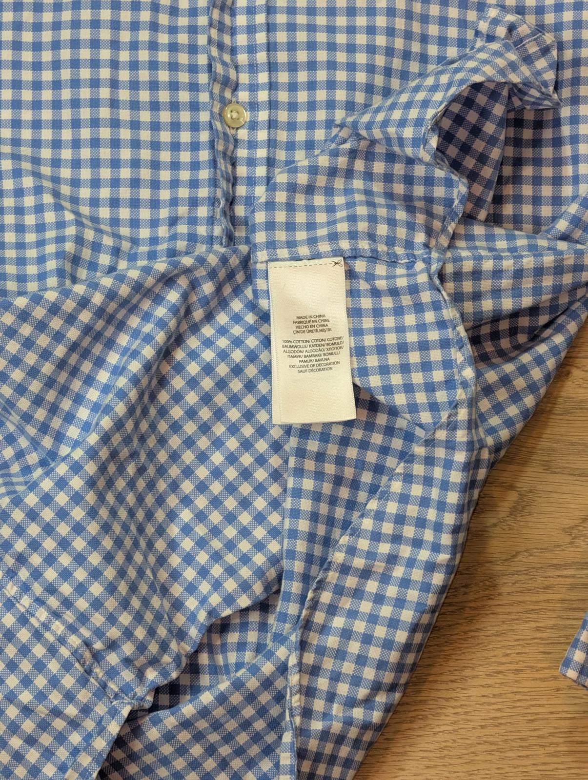 Ralph Lauren Men's Classic Fit Check Shirt - Blue - Size XS