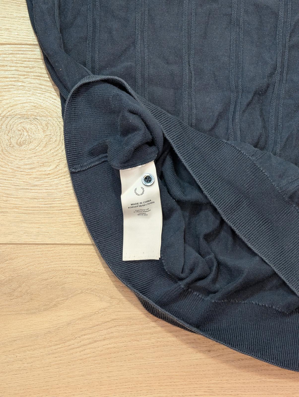 Fred Perry Men's Polo T Shirt - Navy - Size Medium