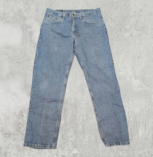 Wrangler Men's Straight Jeans - Blue - Size 33W 30L