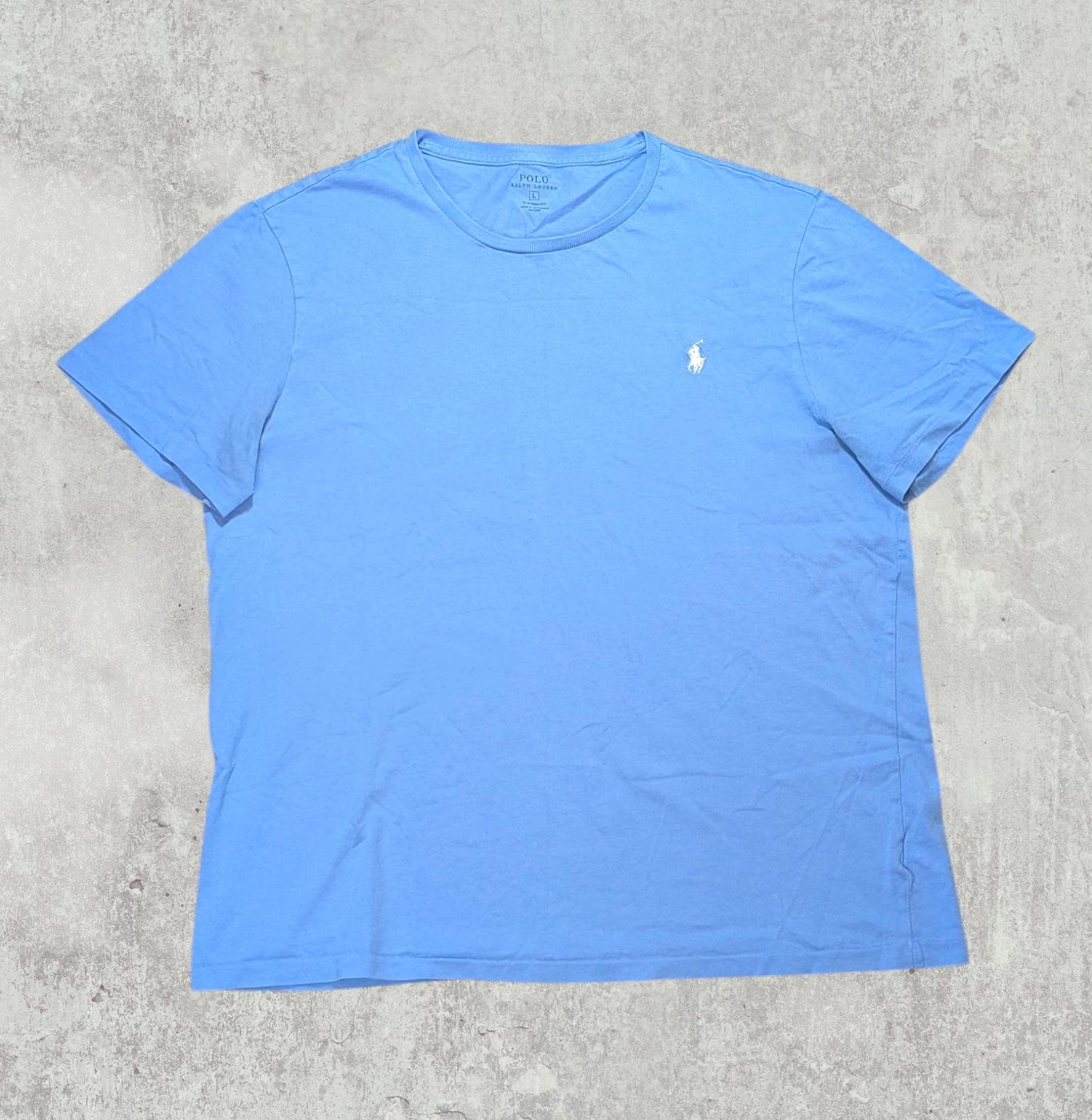 Ralph Lauren Men's Custom Fit T Shirt - Blue - Size Large