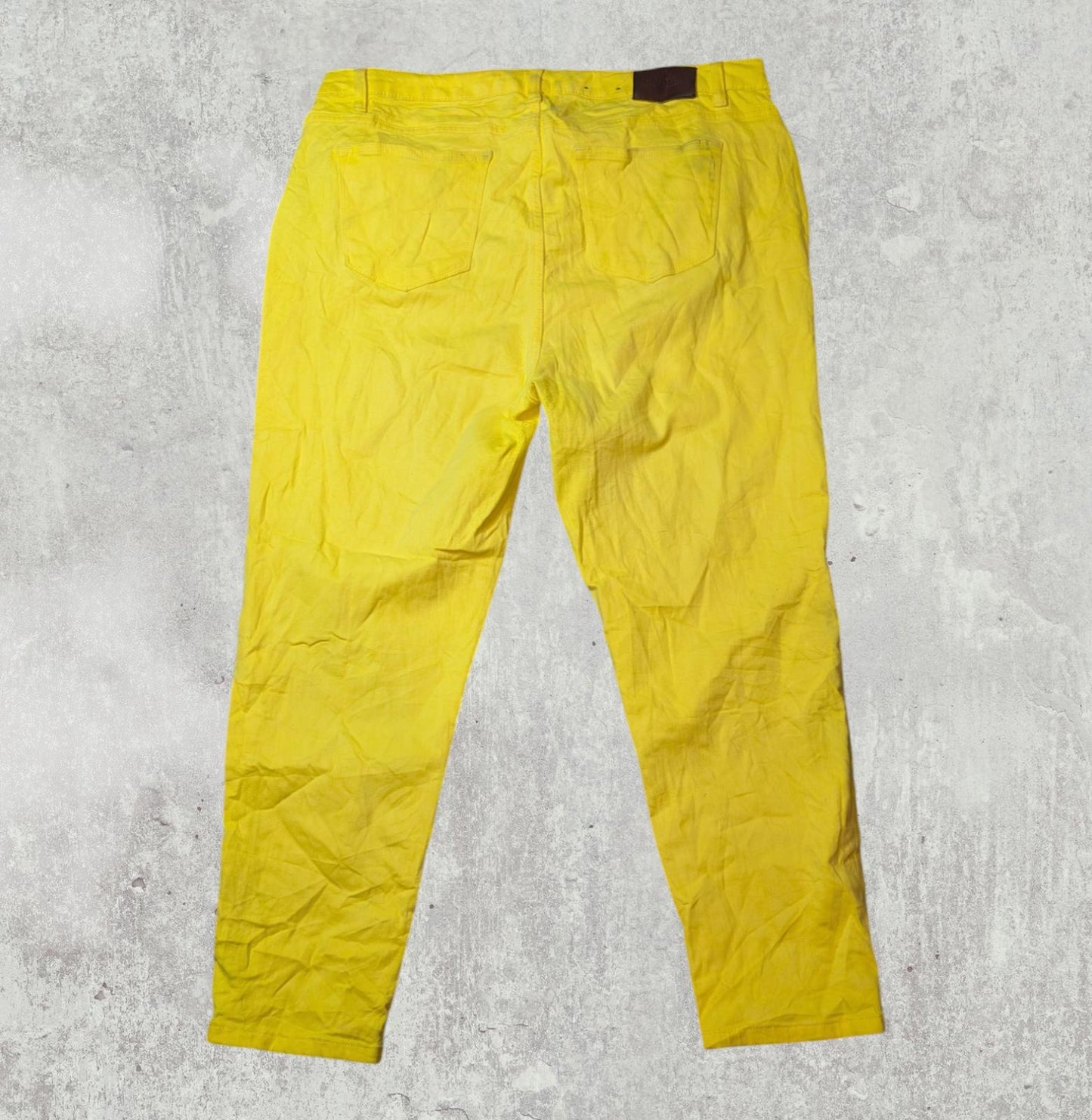 Lauren Ralph Lauren Women's Straight Jeans - Yellow - Size 36W 26L