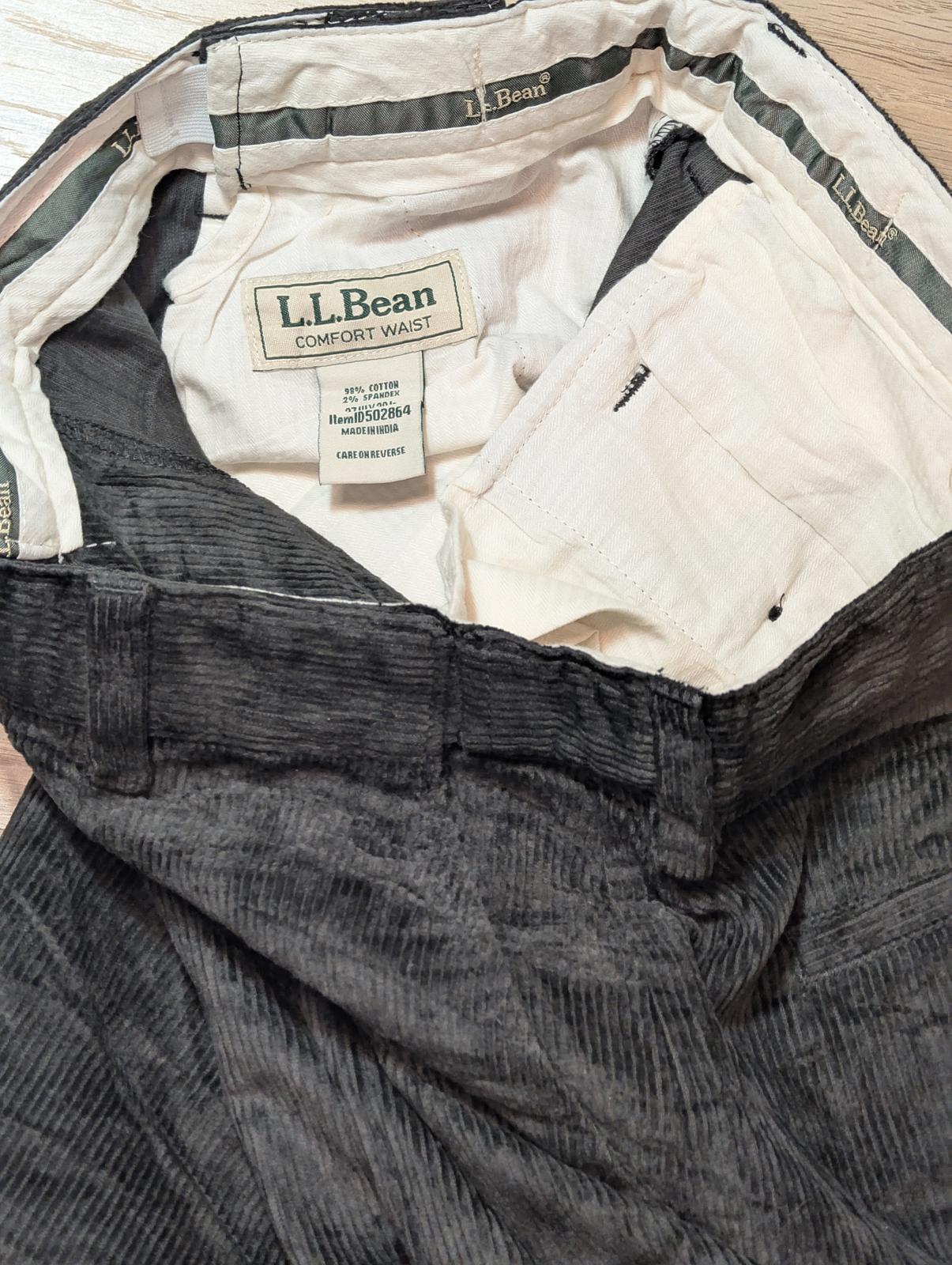 L.L. Bean Men's Corduroy Trousers - Brown - Size 37W 30L