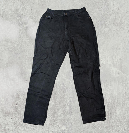 Lee Women's Straight Jeans - Black - Size 30W 28L