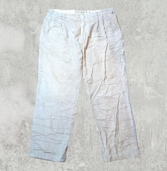 Nautica Men's Corduroy Trousers - Beige - Size 38W 32L