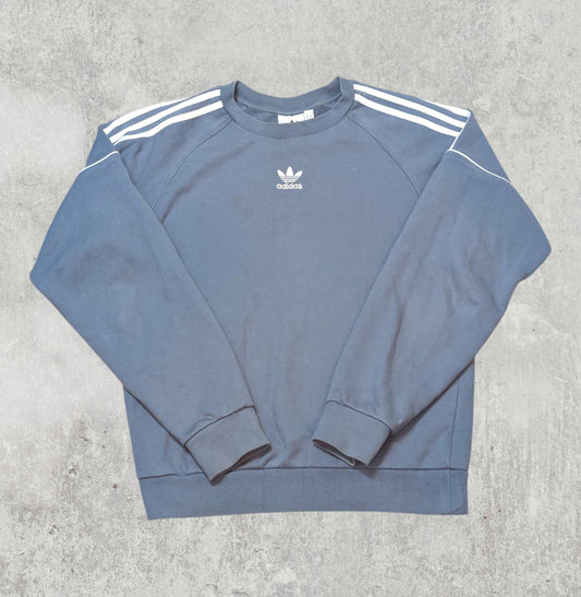 Adidas Mens Sweatshirt Jumper - Grey - Size Small