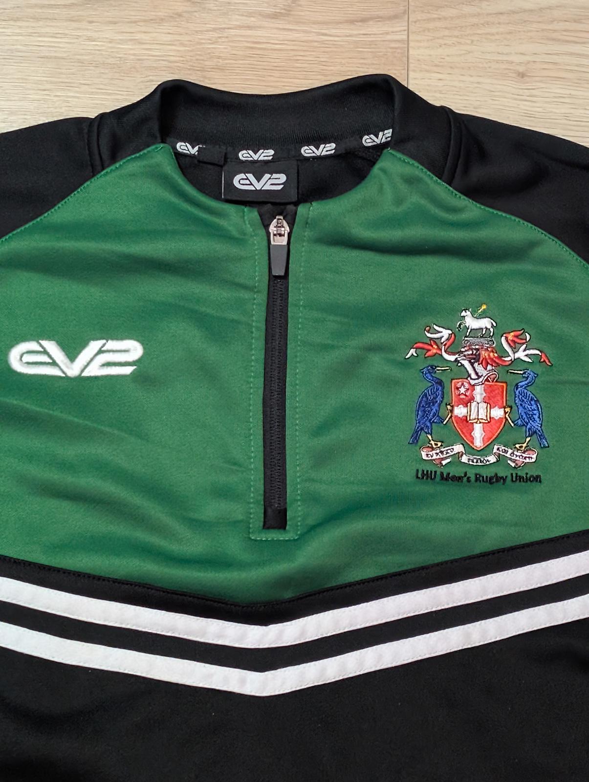 EV2 Sportswear LHU Rugby Union Jacket - Black - Size Medium