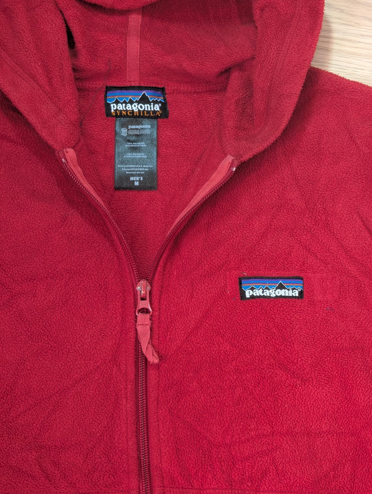 Patagonia Men's Fleece Jacket - Red - Size Medium