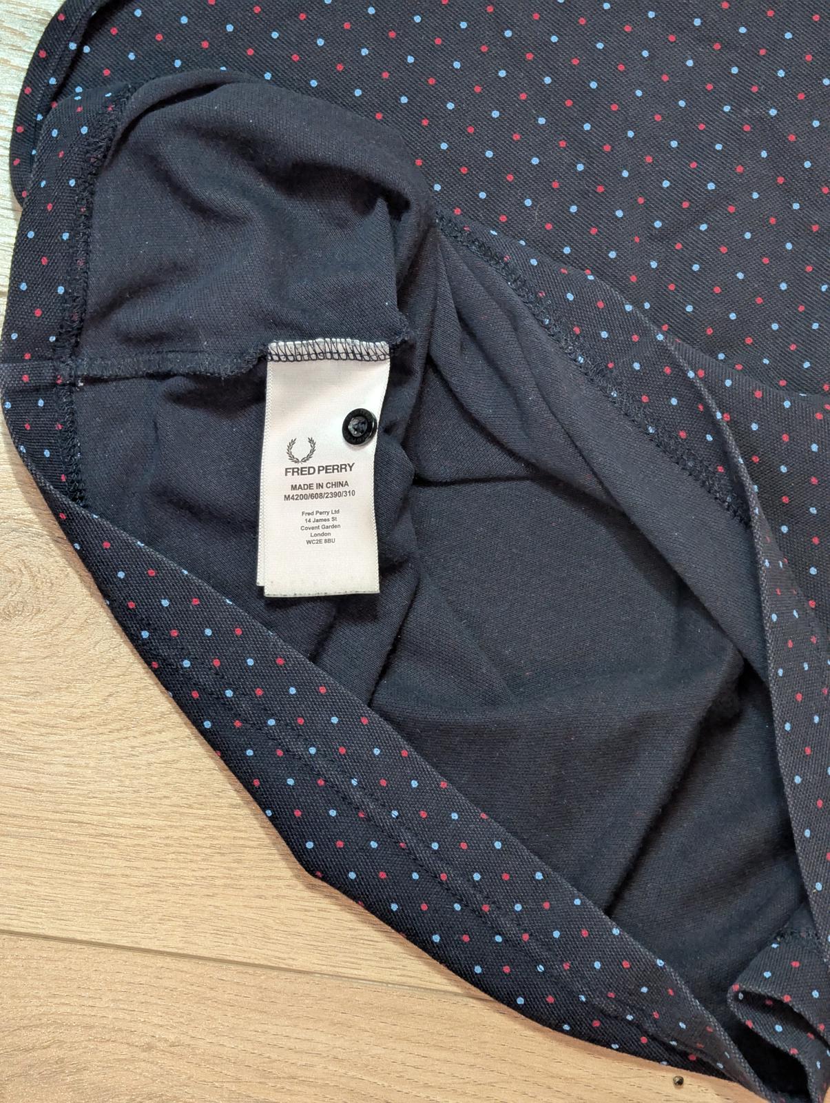 Fred Perry Men's Slim Fit Polo T Shirt - Navy - Size Medium
