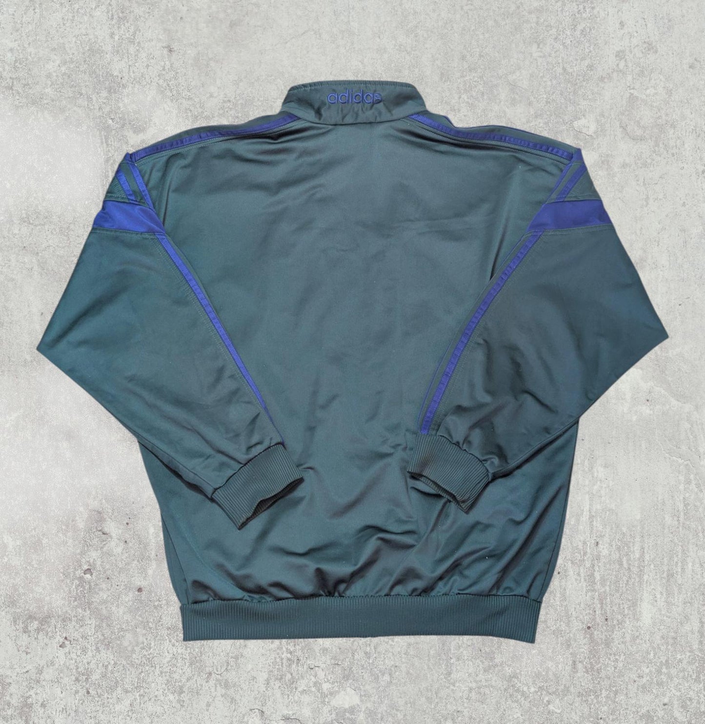 Adidas Men's D8 F192 Vintage Track Jacket - Green - Size XL