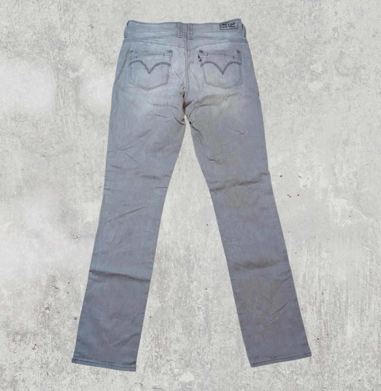 Levi's Women's Flatters & Flaunts Skinny Jeans - Grey - Size 27W 32L