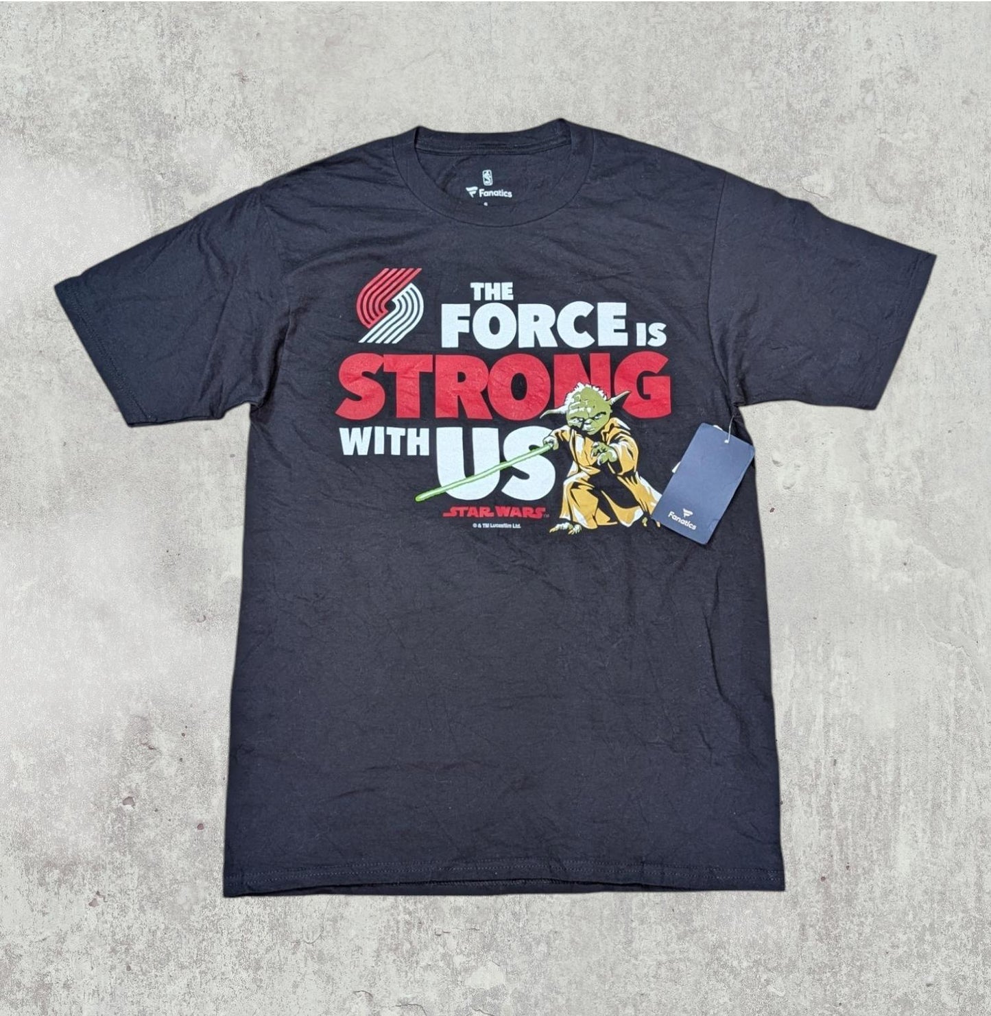 Fanatics Men's Trail Blazers Star Wars T Shirt - Black - Size Small
