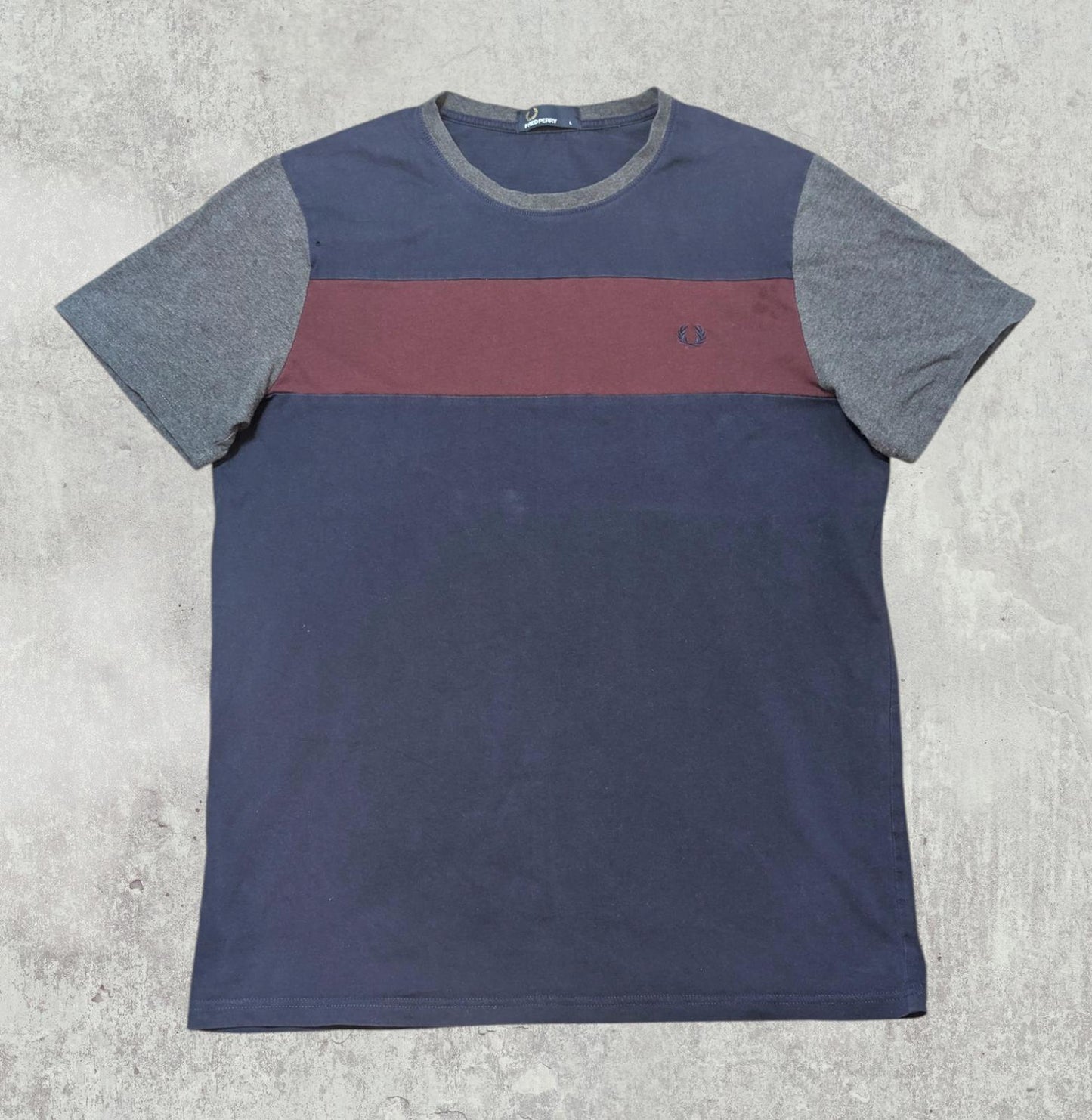 Fred Perry Men's T Shirt - Navy - Size Large