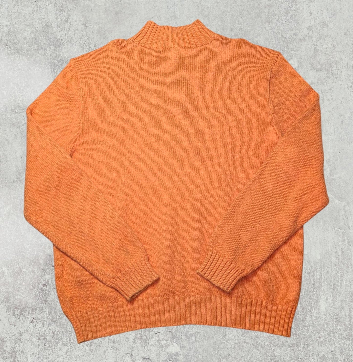 Ralph Lauren Men's 1/4 Zip Jumper - Orange - Size XL