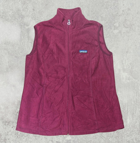 Patagonia Men's Fleece Vest Jacket  - Burgundy - Size Small
