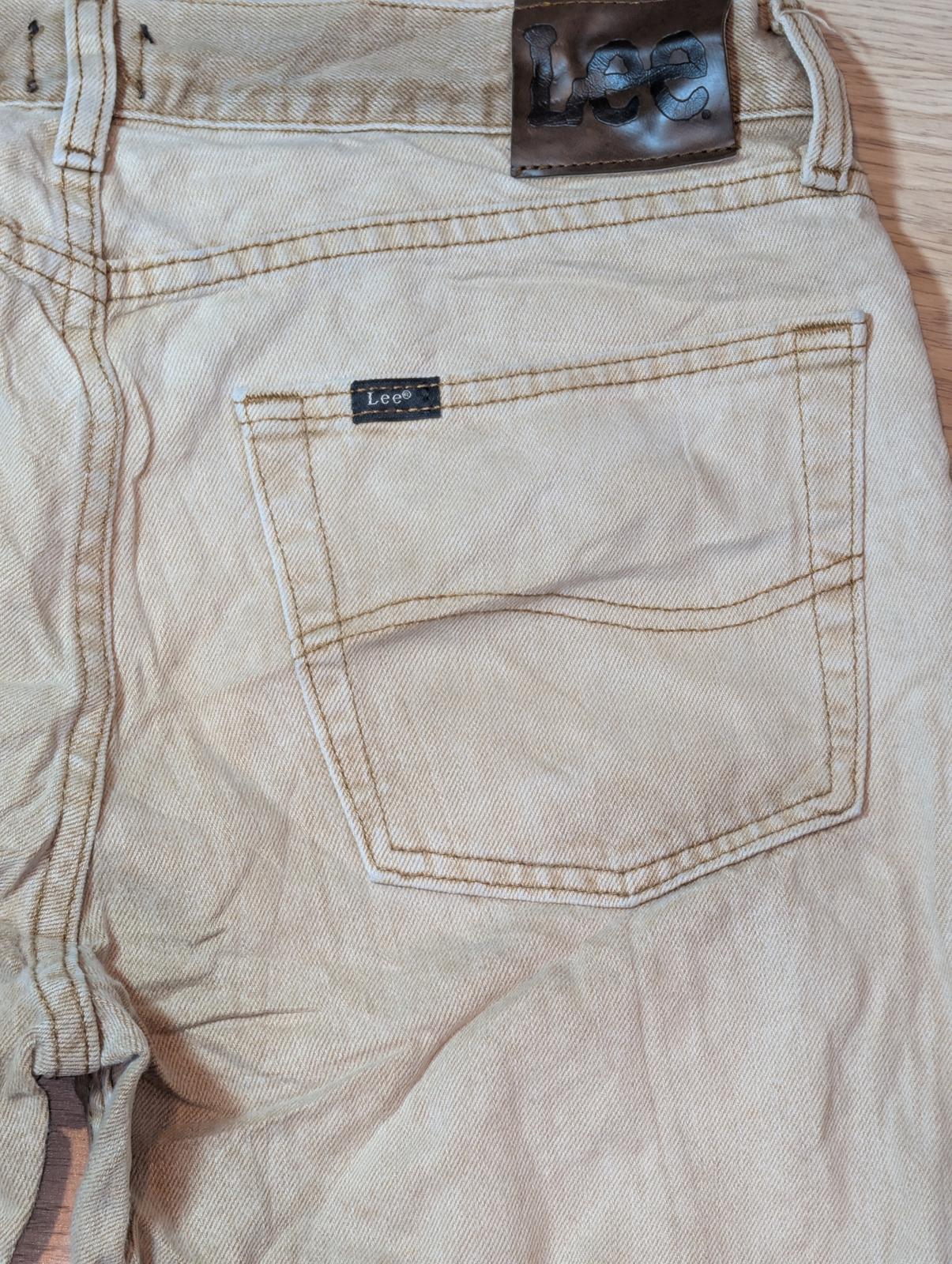 Lee Men's Straight Jeans - Beige - Size 32W 30L