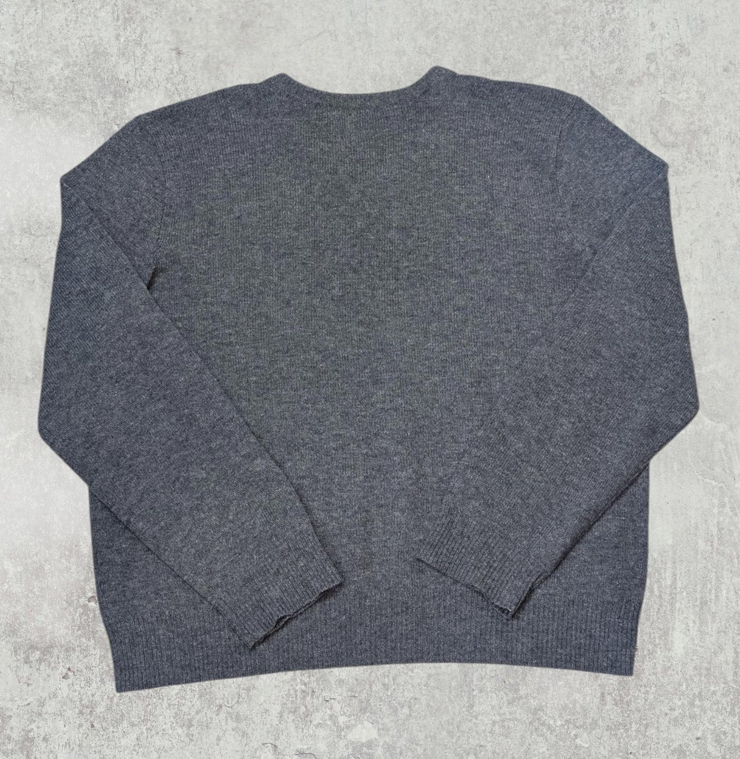 Ralph Lauren Men's V Neck Sweatshirt Jumper - Grey - Size XL