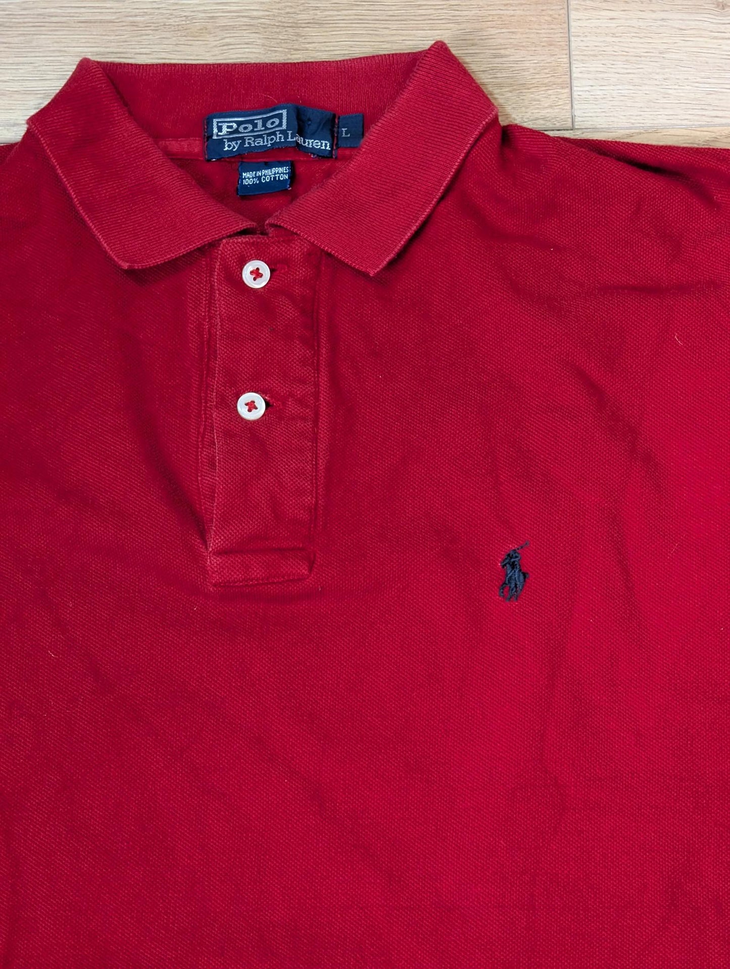 Ralph Lauren Men's Polo T Shirt - Red - Size Large