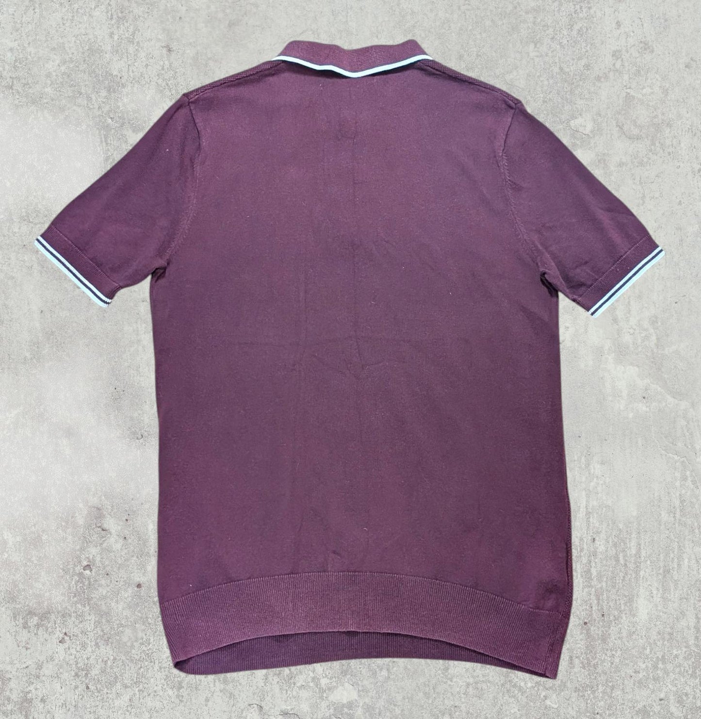 Fred Perry Men's Polo T Shirt - Burgundy - Size Medium