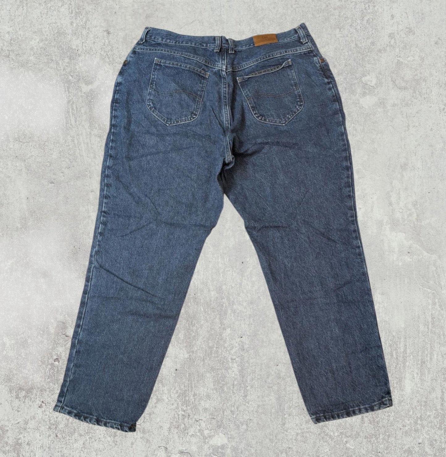 Lee Women's Straight Jeans - Blue - Size 36W 28L
