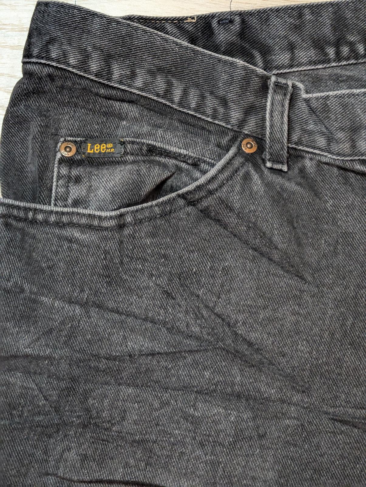 Lee Men's Straight Jeans - Black - Size 40W 32L