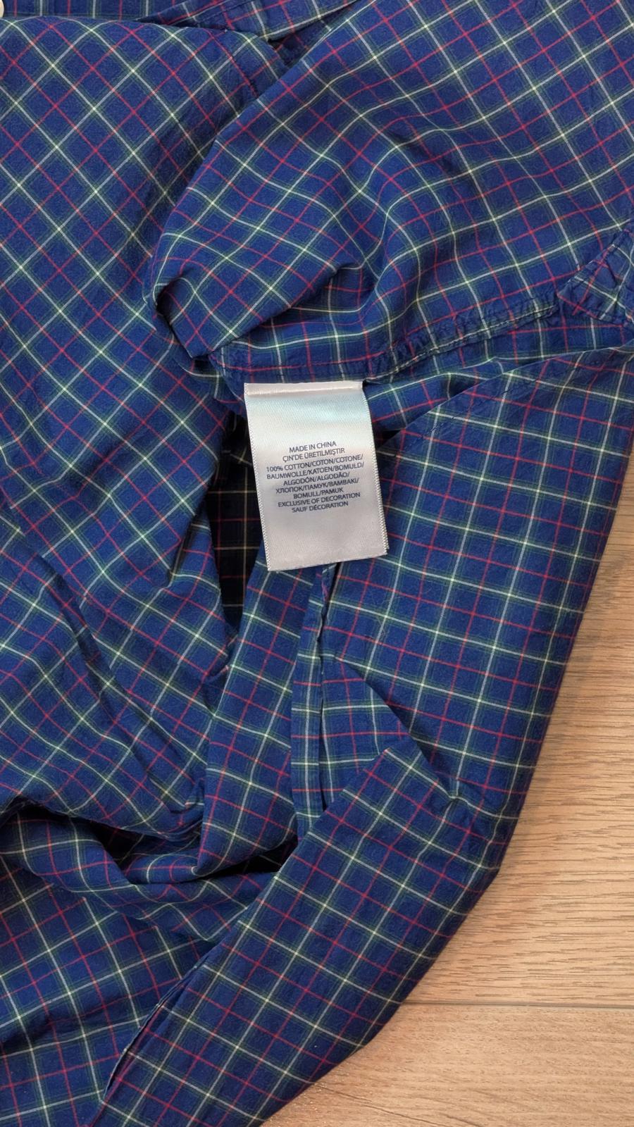 Ralph Lauren Men's Slim Fit Check Shirt - Blue - Size Medium